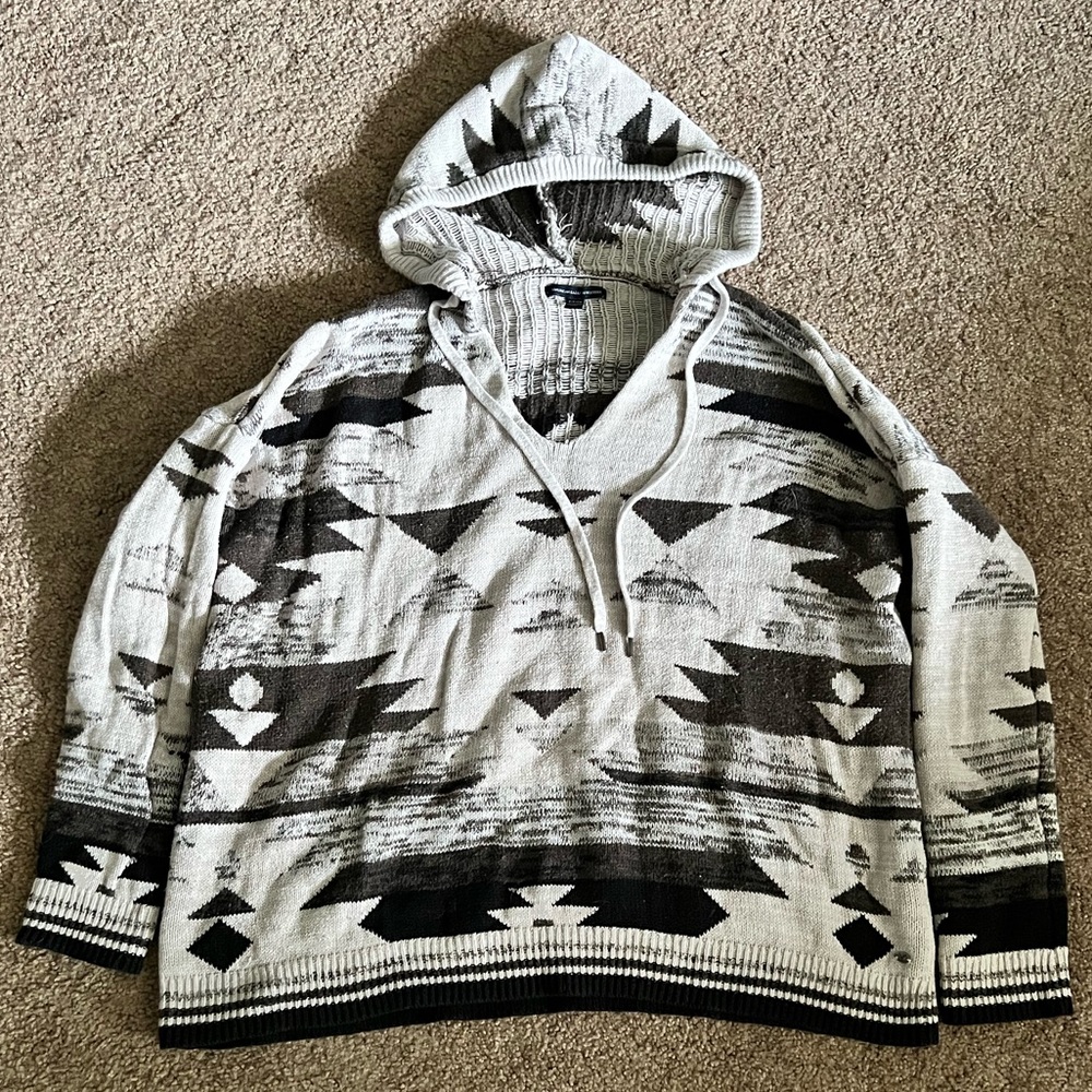 Aztec Print Hoodie